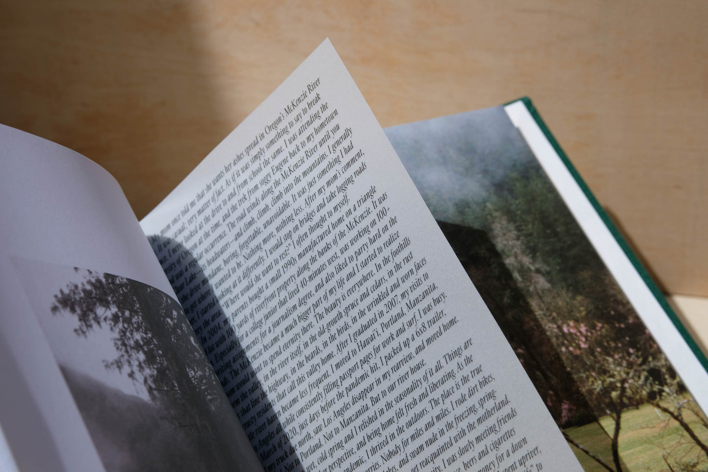 Upriver- A photography book by Mark McInnis- open