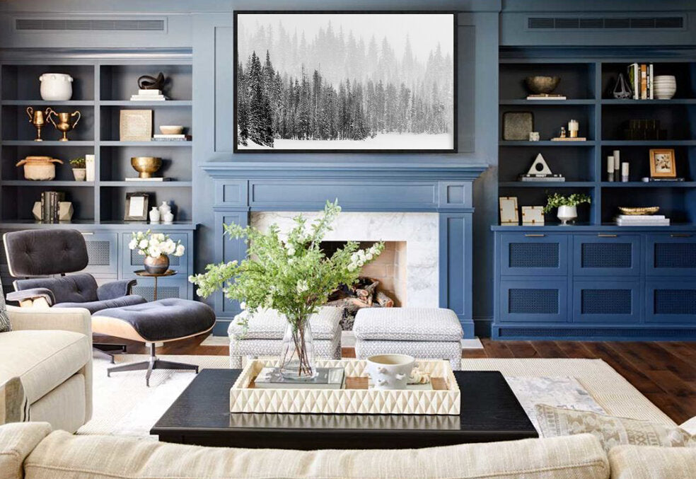 Respect Your Elders- A photograph by Mark McInnis above a fireplace