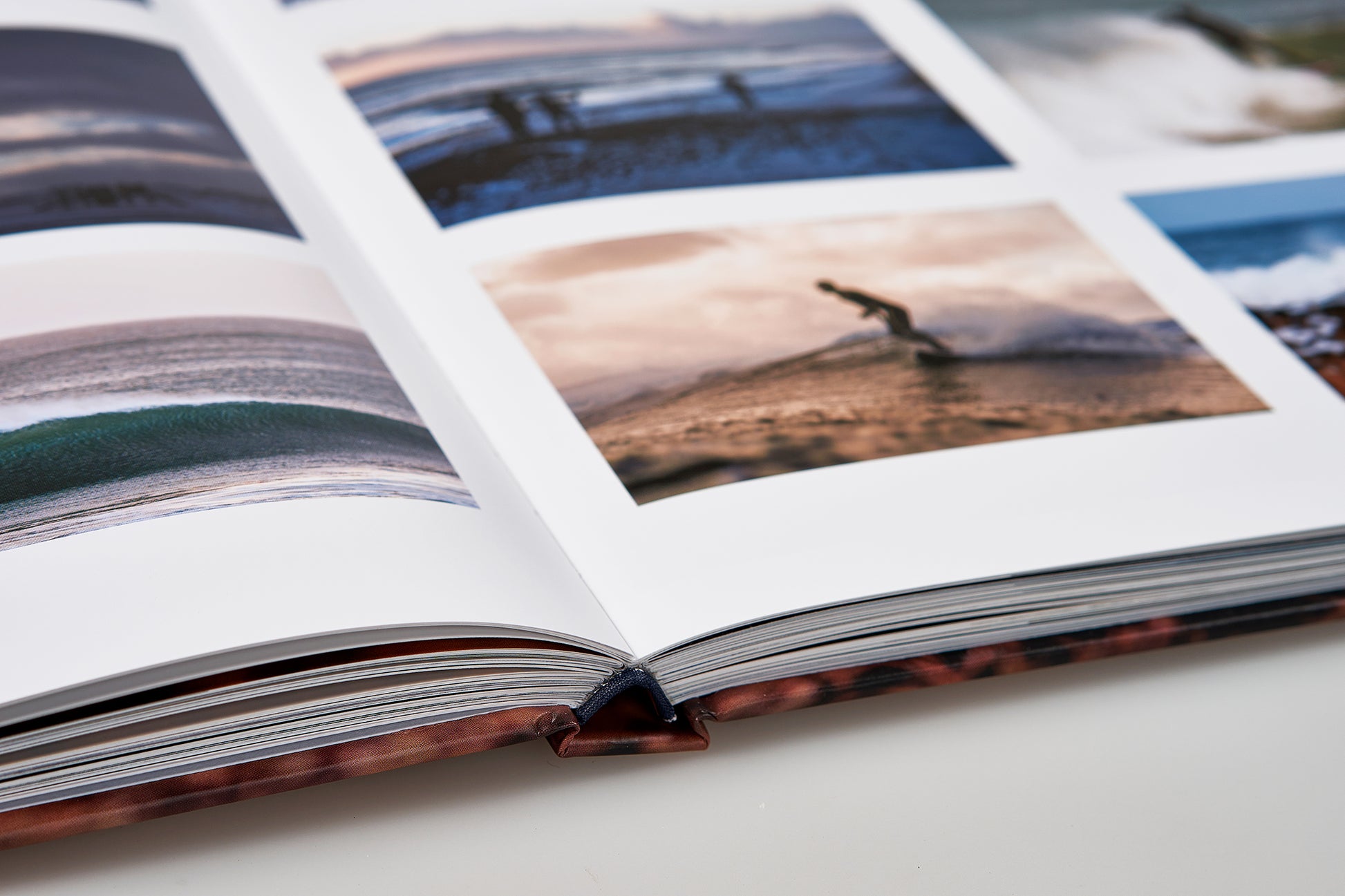 Island X- A photography book by Mark McInnis- Standard edition close up on spine of the book.